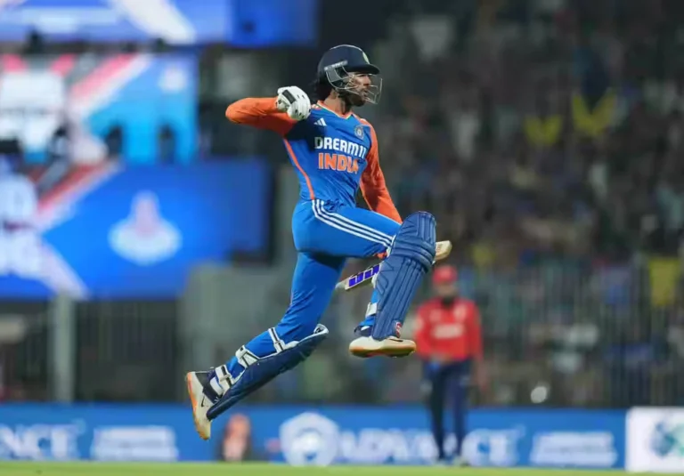 Tilak Varma celebrate after winning against England